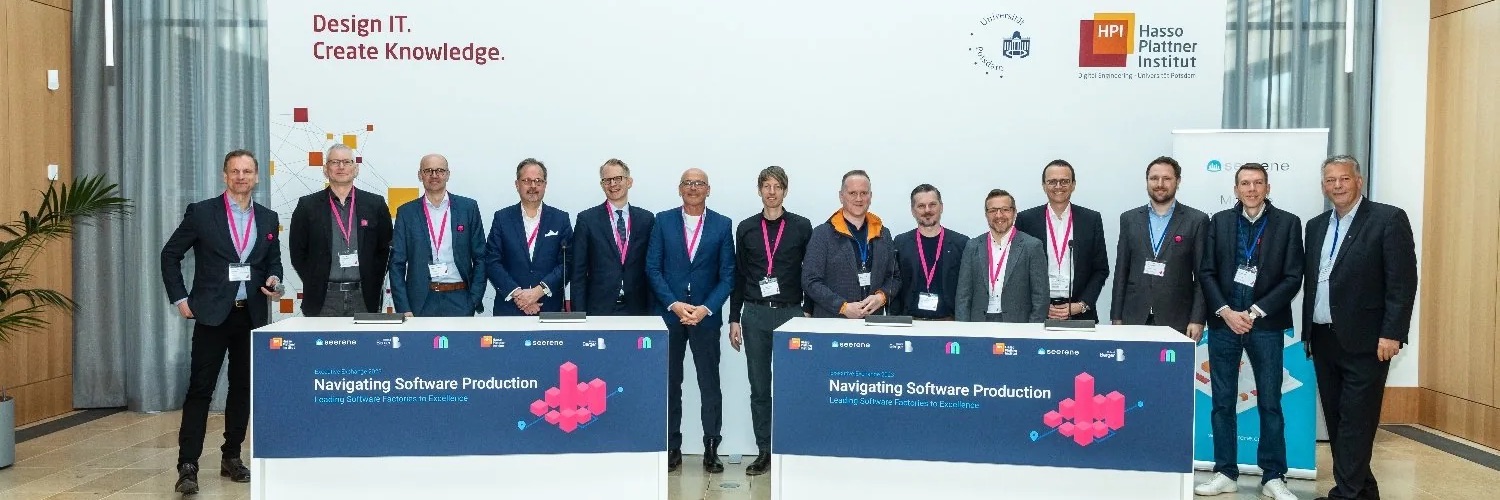 Speakers at Navigating Software Production, HPI Potsdam